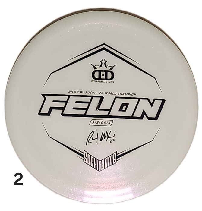 Dynamic Discs Lucid Ice Glimmer Felon - Ricky Wysocki Edition